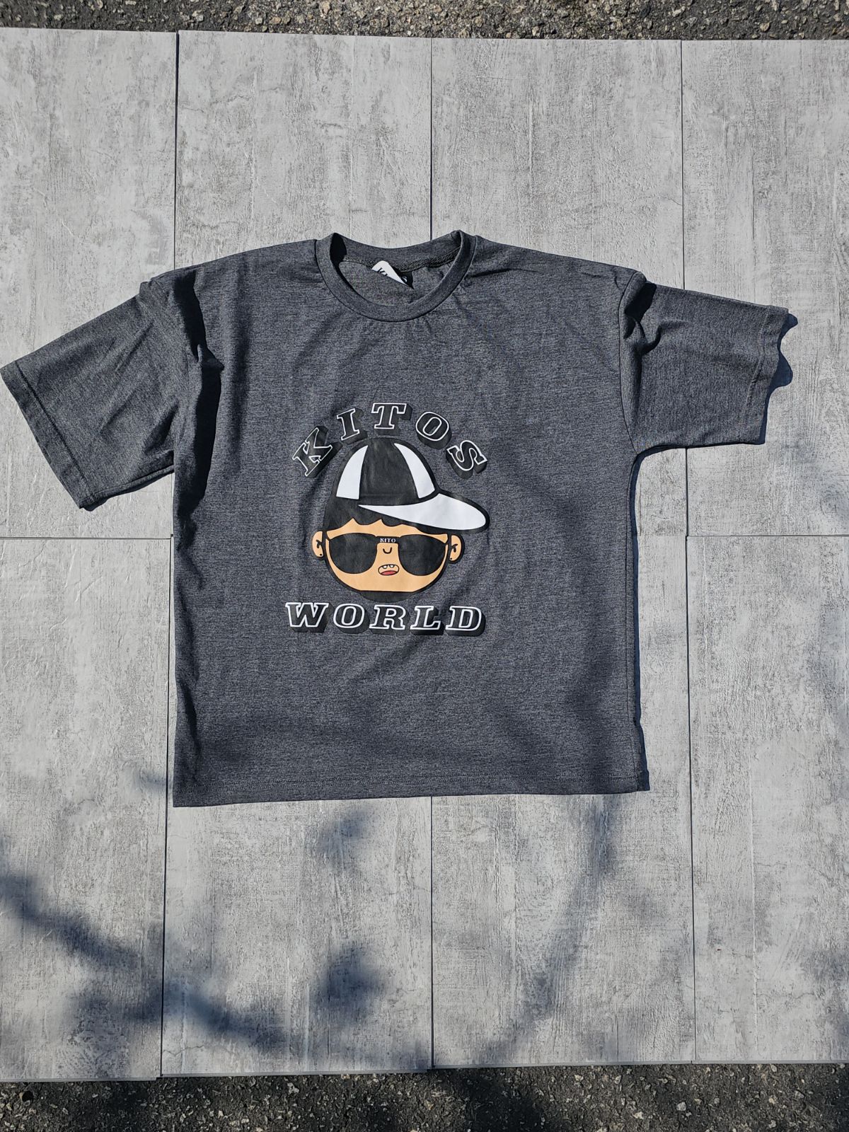 KIDS BLACK KITOS WORLD T-SHIRT