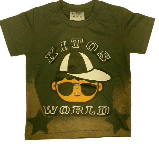 KIDS KITOS WORLD GRAY T-SHIRT