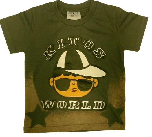 KIDS KITOS WORLD GRAY T-SHIRT