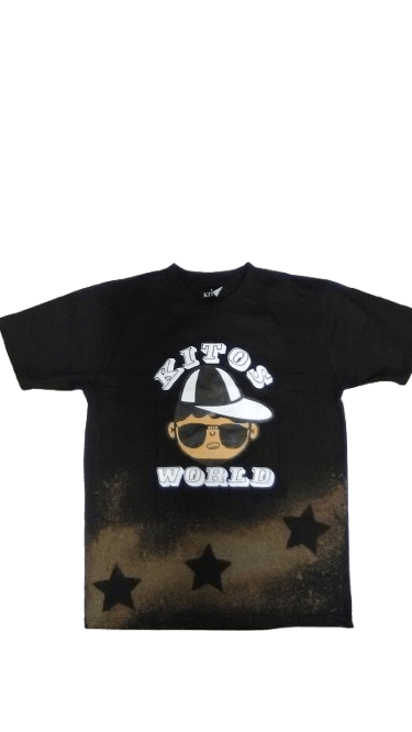 ADULT KITOS WORLD BLACK STAR T-SHIRT