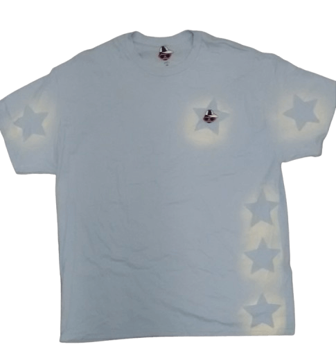 Kitos star t-shirts featuring a soft cotton t-shirt with stars and the Kitos logo on the left side.