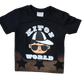 KIDS BLACK KITOS WORLD STAR T-SHIRTS