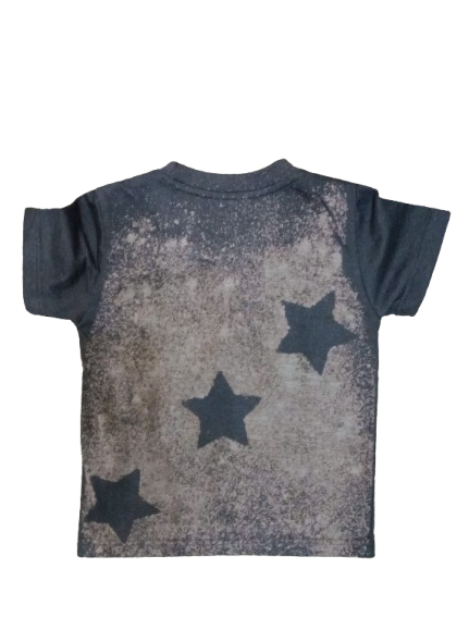 KIDS KITOS WORLD GRAY STAR T-SHIRT