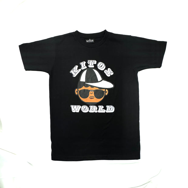 ADULTS BLACK KITOS WORLD T-SHIRT