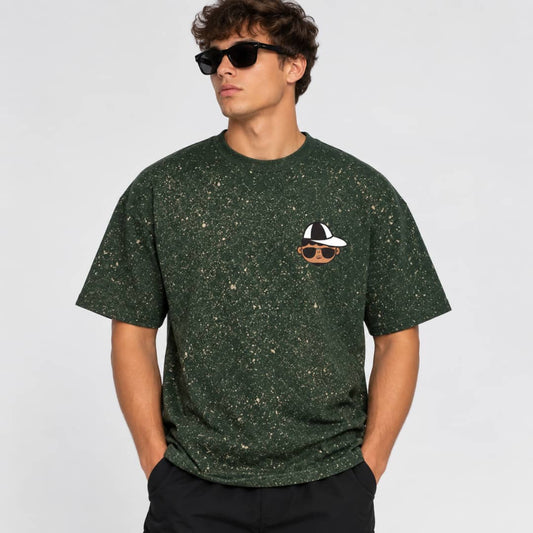 Kitos Splash Graphic T-Shirt – Purple, Black & Green | Streetwear Tee