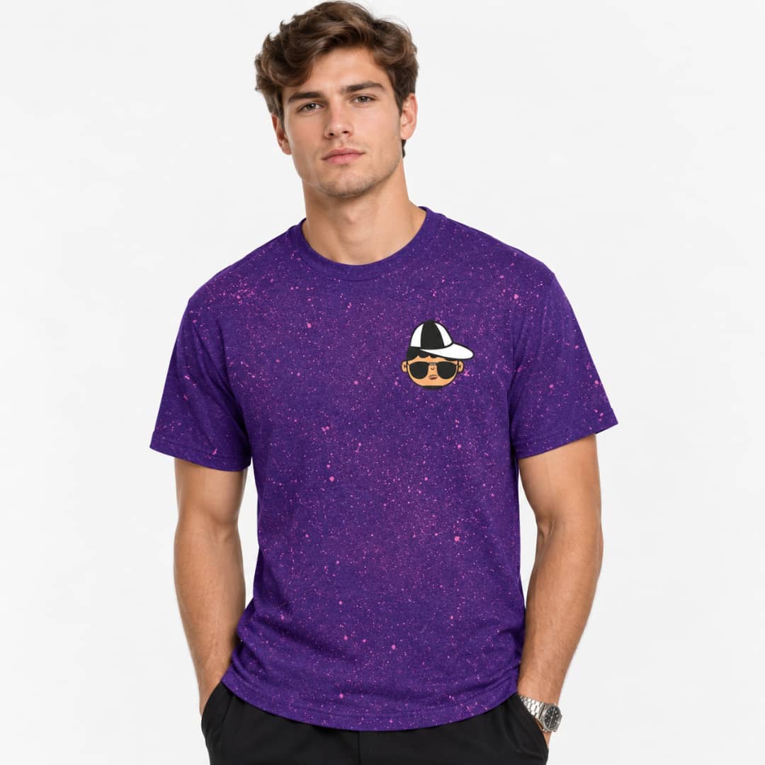 Kitos Splash Graphic T-Shirt – Purple, Black & Green | Streetwear Tee