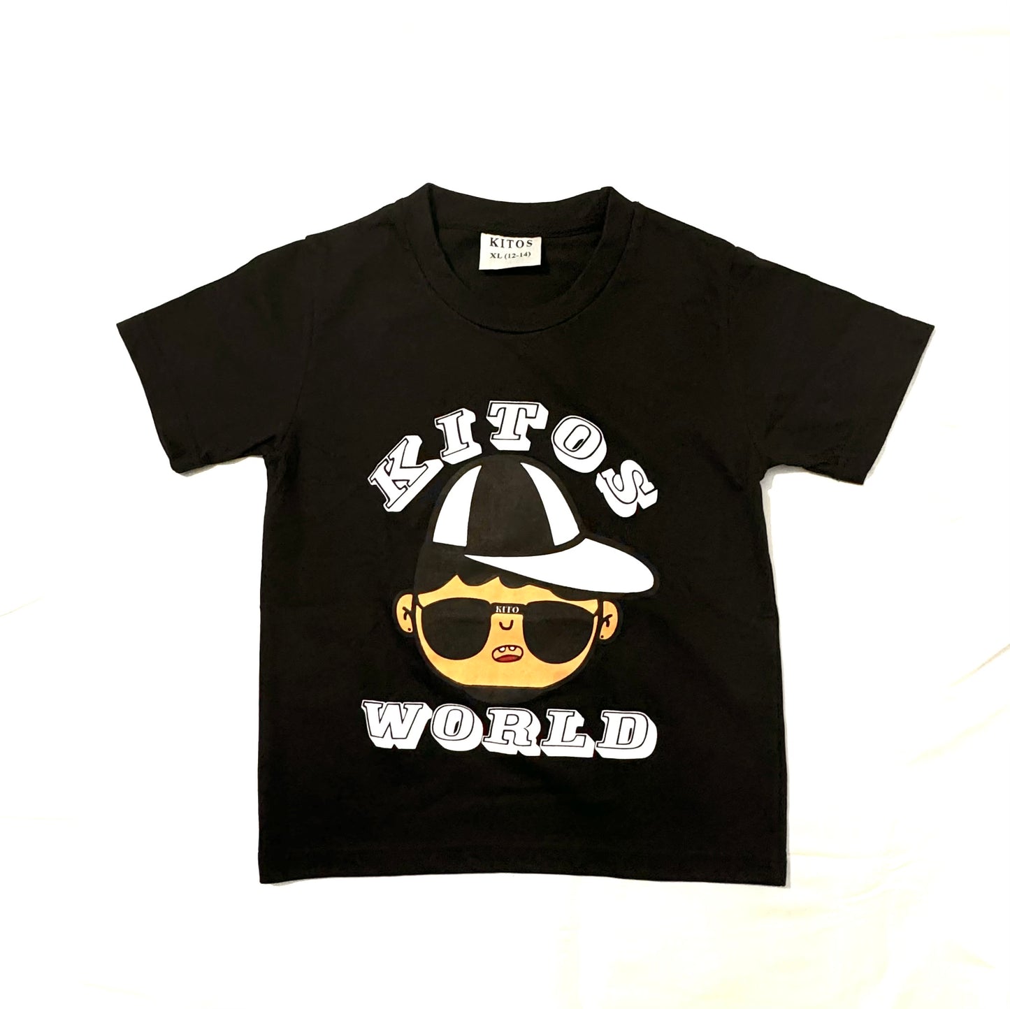 KIDS BLACK KITOS WORLD T-SHIRT