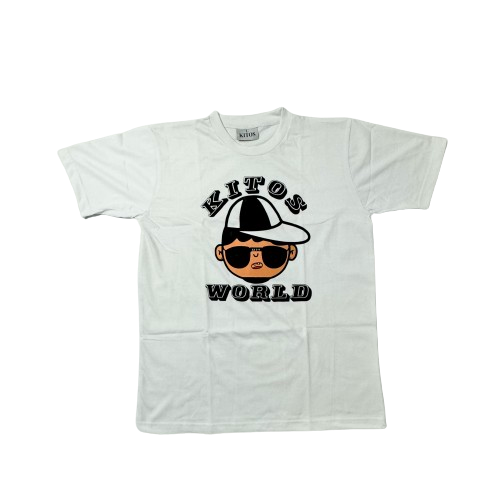 ADULTS WHITE KITOS WORLD T-SHIRT